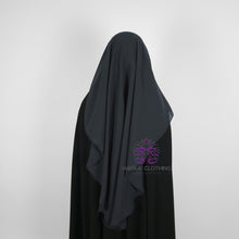 Load image into Gallery viewer, Double Layer Niqab - Dark Grey
