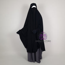 Load image into Gallery viewer, Long Rounded Khimar - Black