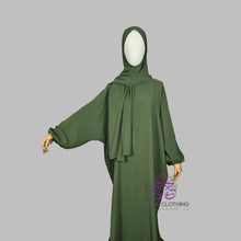 Load image into Gallery viewer, Luxury Prayer Abaya with Attached Hijab - Khaki
