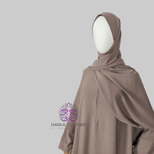 Load image into Gallery viewer, Luxury Prayer Abaya with Attached Hijab - Taupe