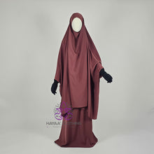 Load image into Gallery viewer, Jilbab Aa'isha 2 Piece | Elasticated headband - Copper