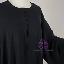 Load image into Gallery viewer, Balloon Sleeve Abaya - Black