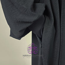 Load image into Gallery viewer, Balloon Sleeve Abaya - Black