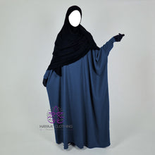 Load image into Gallery viewer, Batwing Abaya - Denim Blue | Wudu & Nursing Friendly