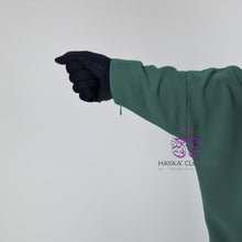 Load image into Gallery viewer, Batwing Abaya - Dark Sage | Wudu & Nursing Friendly