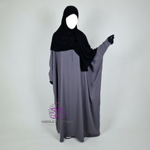 Load image into Gallery viewer, Batwing Abaya - Grey | Wudu & Nursing Friendly