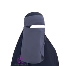 Load image into Gallery viewer, Short Single Layer Niqab Elastic Sides 10"