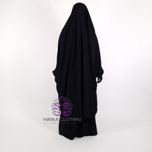 Load image into Gallery viewer, Classic 2 Piece Jilbab - Black