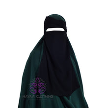 Load image into Gallery viewer, Single Layer Flap Niqab - Black