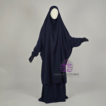 Load image into Gallery viewer, Classic 2 Piece Jilbab - Navy
