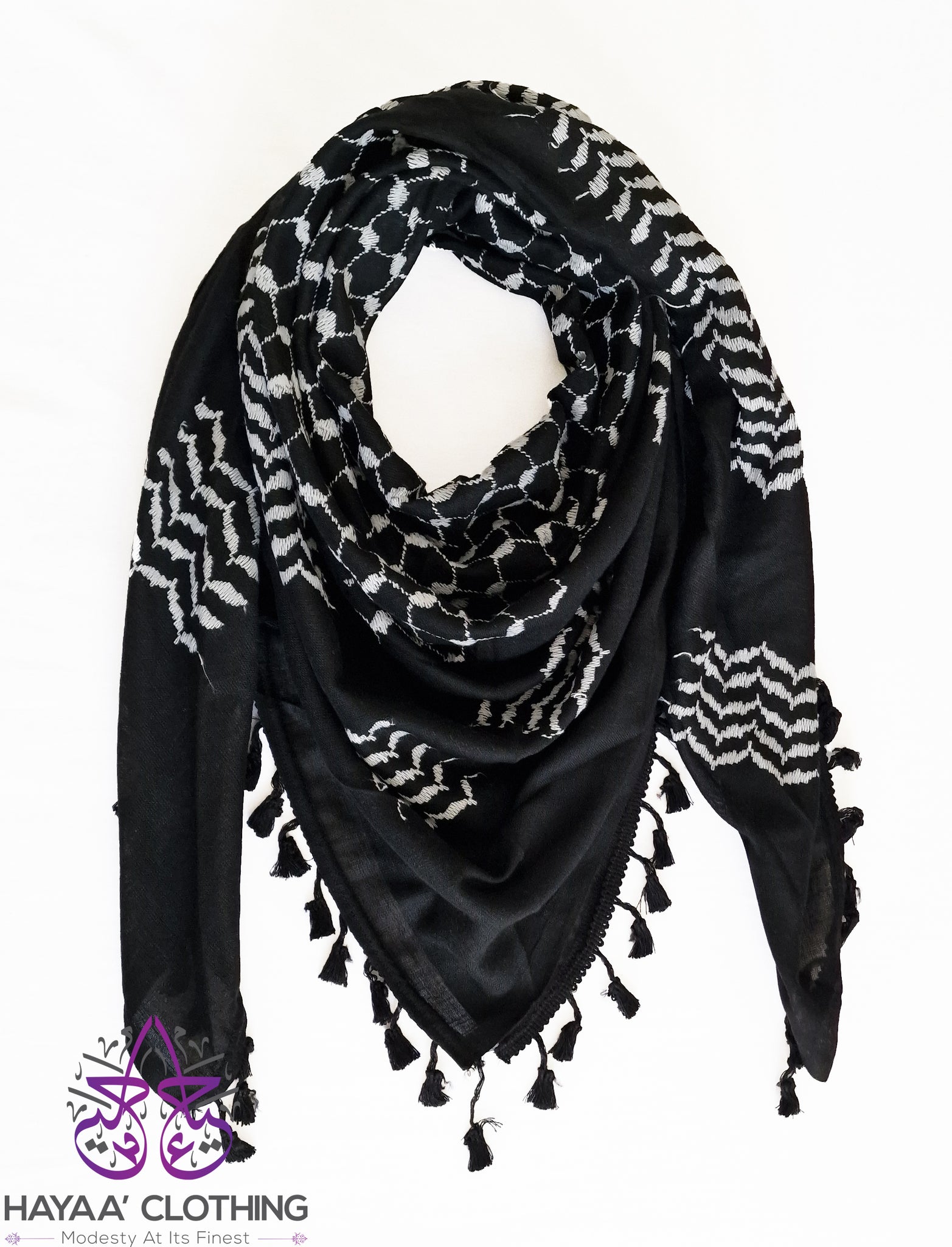 Original Hirbawi Kufiya Keffiyeh Palestinian Scarf Inverted original-hirbawi-kufiya-keffiyeh-palestinian-scarf-inverted