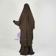 Load image into Gallery viewer, Classic 2 Piece Jilbab - Olive/Brown
