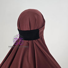 Load image into Gallery viewer, Jilbab Aa'isha 2 Piece | Elasticated headband - Copper
