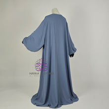 Load image into Gallery viewer, Balloon Sleeve Abaya - Steel Blue
