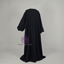 Load image into Gallery viewer, Balloon Sleeve Abaya - Black
